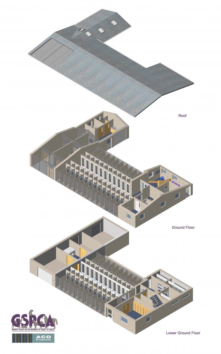 Gspca floor plan Guernsey new build Animal Shelter