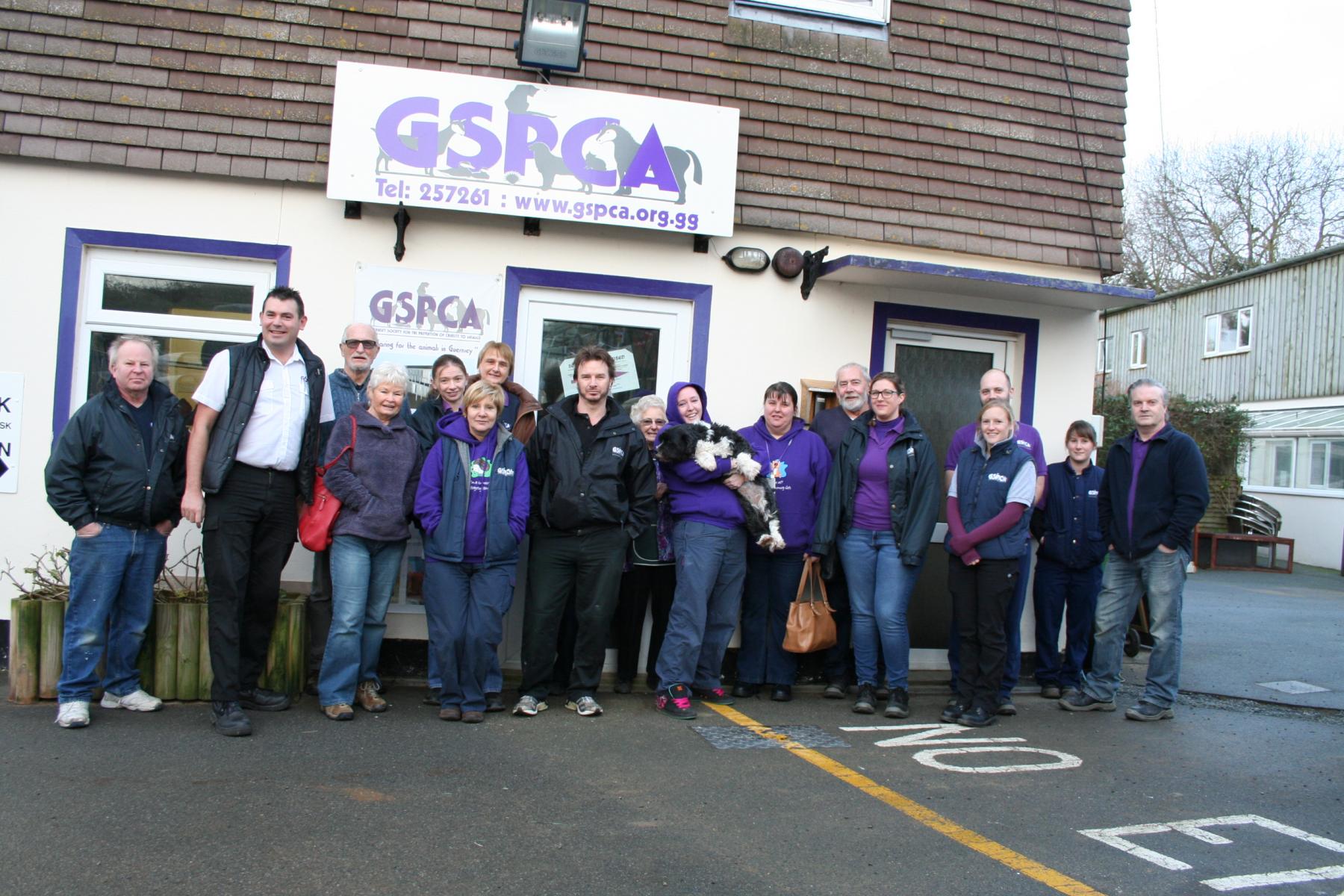 GSPCA staff and volunteers 2015 in Guernsey